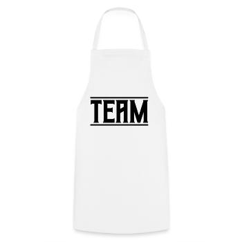 team - Cooking Apron - white - Front - AI Model Male 185 dark (185cm)