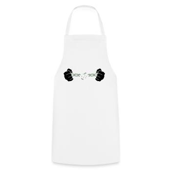 hand kette - Kochschürze - Weiß - Vorne - AI Model Male 185 dark (185cm)