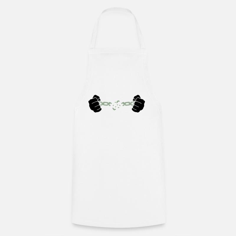 Chaîne à main - Tablier de cuisine - blanc