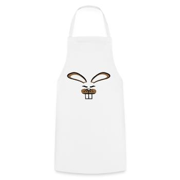 Hase Kaninchen Häschen Cartoon Kleintier niedlich - Kochschürze - Weiß - Vorne - AI Model Male 185 dark (185cm)