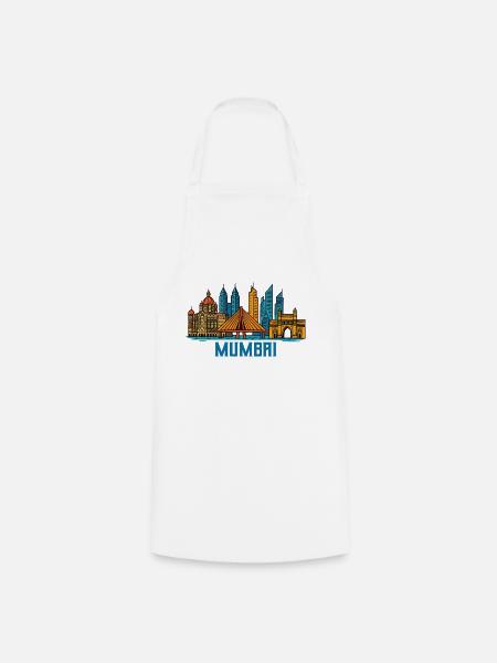 mumbai indien city - Kochschürze - Weiß