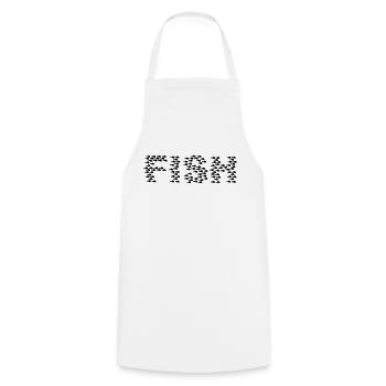 Poissons / poissons essaim (1c) - Tablier de cuisine - blanc - Devant - AI Model Male 185 dark (185cm)