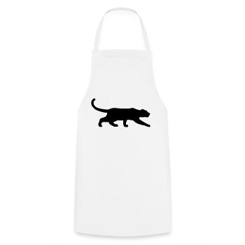 black panther creeps vektor - Cooking Apron - white - Front - AI Model Male 185 dark (185cm)