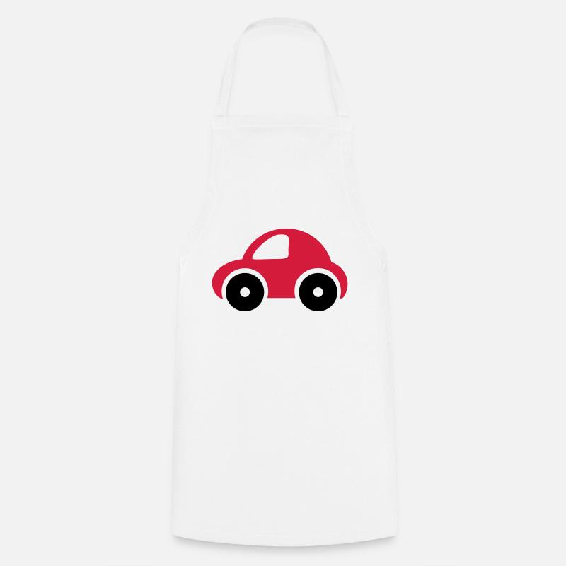 Toy car - Cooking Apron - white