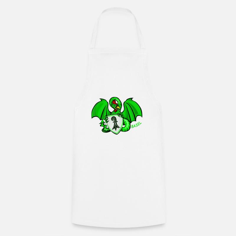 BASILISK of BASEL - Cooking Apron - white