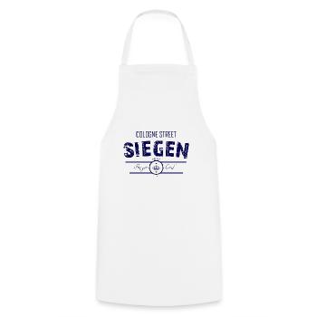 Siegen Cologne Street - Kochschürze - Weiß - Vorne - AI Model Male 185 dark (185cm)