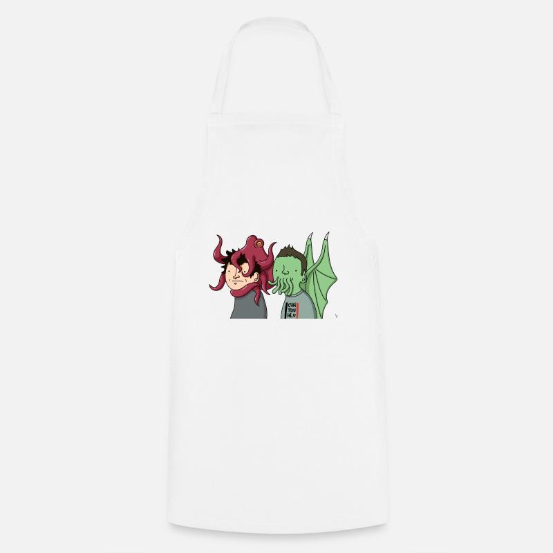 WANKTHULHU - Cooking Apron - white