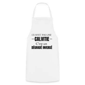 Ce n'est pas une calvitie - Tablier de cuisine - blanc - Devant - AI Model Male 185 dark (185cm)
