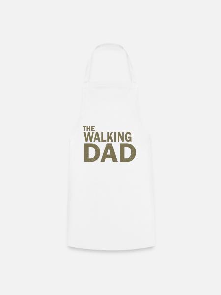 Cooles Vater Shirt THE WALKING DAD - Kochschürze - Weiß