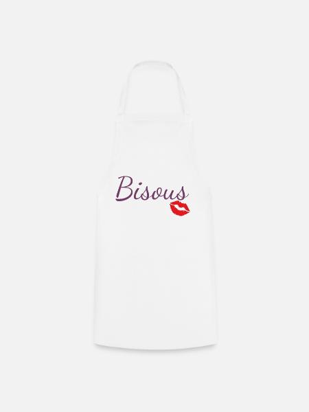 Bisous - Tablier de cuisine - blanc