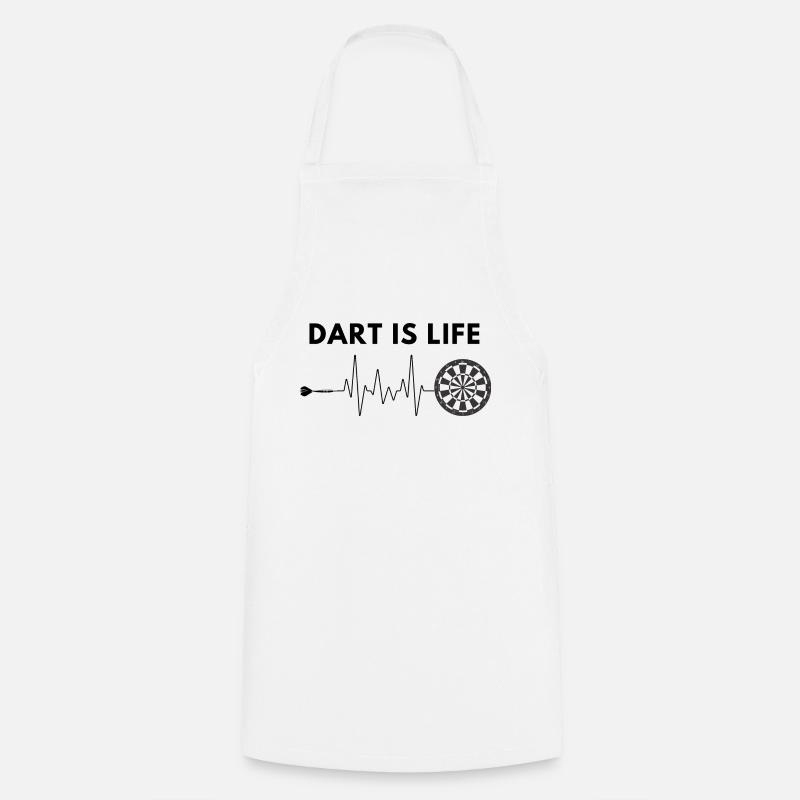 Les fléchettes, c’est la vie / Les fléchettes, c’est la vie - Tablier de cuisine - blanc