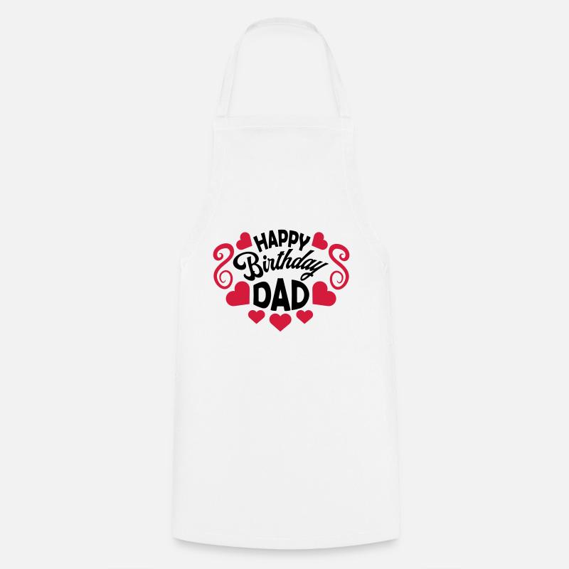 Joyeux anniversaire papa - Tablier de cuisine - blanc