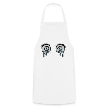 Comic Eyes Tears Sad - Cooking Apron - white - Front - AI Model Male 185 dark (185cm)