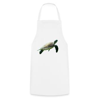 Tortue - Tablier de cuisine - blanc - Devant - AI Model Male 185 dark (185cm)