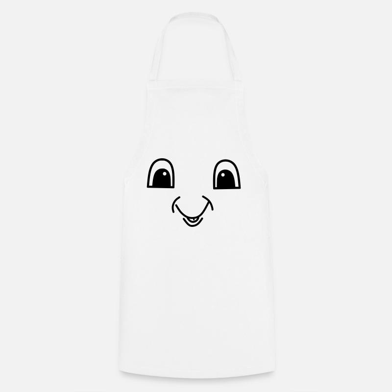 Cute face - Kochschürze - Weiß