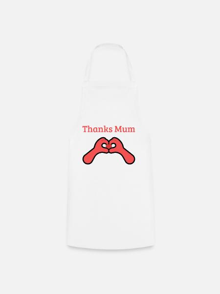 Thanks Mum - Kochschürze - Weiß
