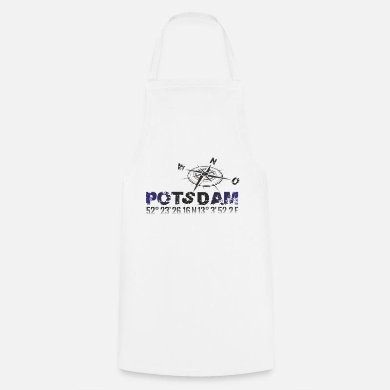 Rose des vents de Potsdam - Tablier de cuisine - blanc