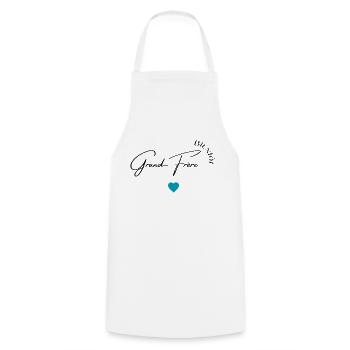 Bientôt grand frère - Tablier de cuisine - blanc - Devant - AI Model Male 185 dark (185cm)