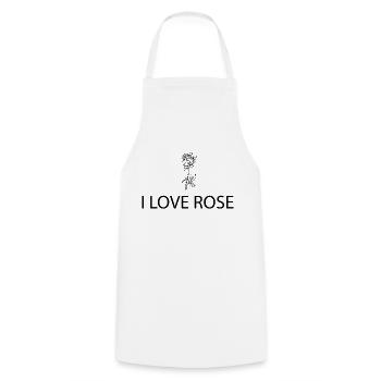 Flower Flower Plant - Cooking Apron - white - Front - AI Model Male 185 dark (185cm)