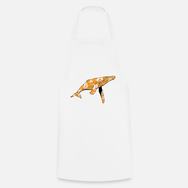 Bitcoin Baleine - Tablier de cuisine - blanc