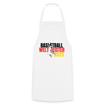 Basketball WM 2023 Fan-Shirt Weltmeister - Kochschürze - Weiß - Vorne - AI Model Male 185 dark (185cm)