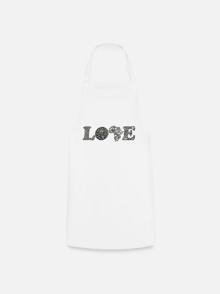 Love africa - Kochschürze - Weiß
