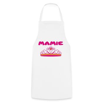 MAMIE - Tablier de cuisine - blanc - Devant - AI Model Male 185 dark (185cm)