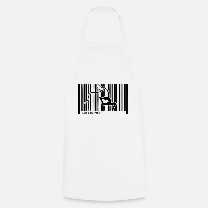 Barcode grs gymnastique1 - Kochschürze - Weiß