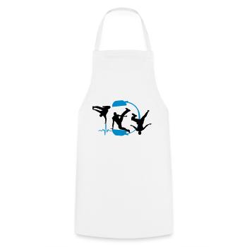 breakdancer - Cooking Apron - white - Front - AI Model Male 185 dark (185cm)
