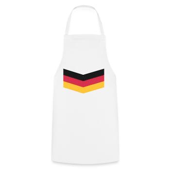 Deutschland Trikot - Kochschürze - Weiß - Vorne - AI Model Male 185 dark (185cm)