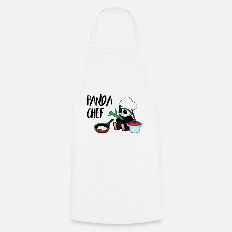 Panda cook - Cooking Apron - white