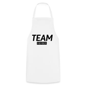 Team Member - Cooking Apron - white - Front - AI Model Male 185 dark (185cm)
