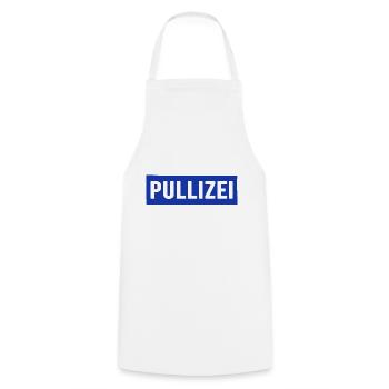 PULLIZEI - Kochschürze - Weiß - Vorne - AI Model Male 185 dark (185cm)