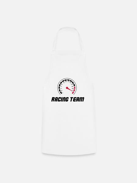 tacho racing team - Kochschürze - Weiß