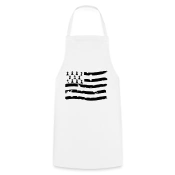 Breton flag - Cooking Apron - white - Front - AI Model Male 185 dark (185cm)