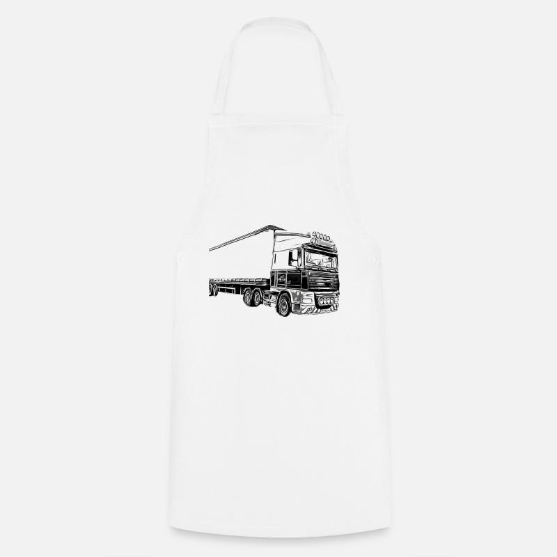Camion - Grembiule da cucina - bianco