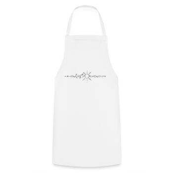 Univers - Planètes - Tablier de cuisine - blanc - Devant - AI Model Male 185 dark (185cm)