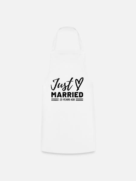 Drôle de sort pour les 20 ans de mariage - Tablier de cuisine - blanc