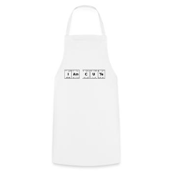 Je suis mignon tableau périodique - Tablier de cuisine - blanc - Devant - AI Model Male 185 dark (185cm)