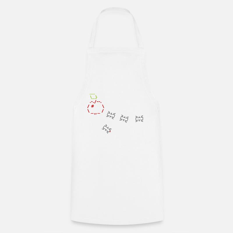 ASCII ANTS - Cooking Apron - white