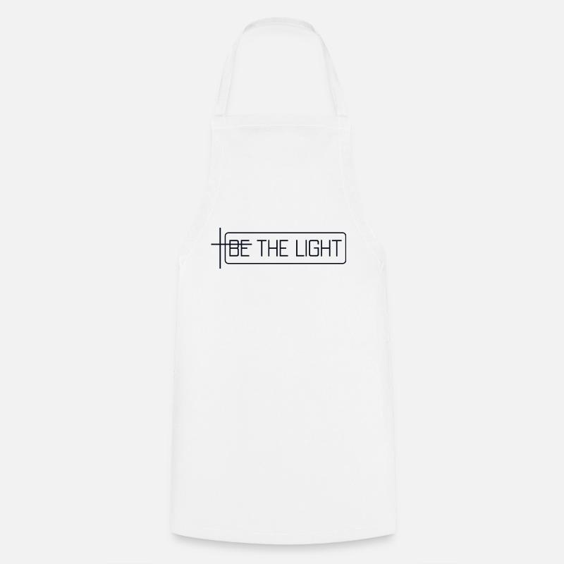be the light - Cooking Apron - white