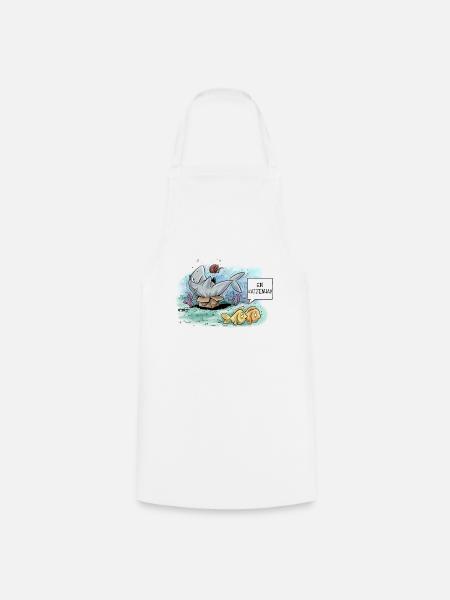 Katzenhai - Kochschürze - Weiß