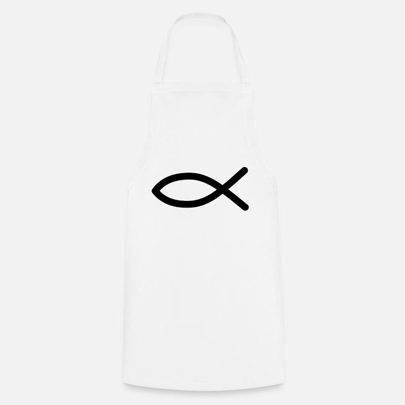 ichthus - Tablier de cuisine - blanc