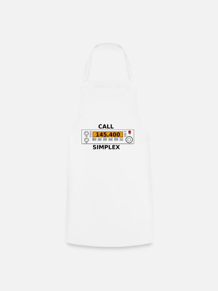 Radio call 145.400Mhz ham radio - Cooking Apron - white