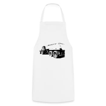 Tracteur - Tablier de cuisine - blanc - Devant - AI Model Male 185 dark (185cm)