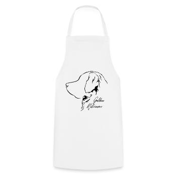 GOLDEN RETRIEVER Profil Chiens Wilsigns - Tablier de cuisine - blanc - Devant - AI Model Male 185 dark (185cm)