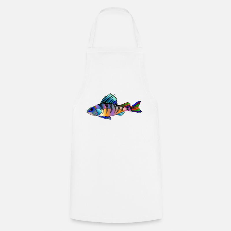 Fisch - Kochschürze - Weiß