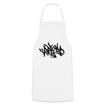 Arkoz Cali Tshirt Graffiti Design Artiste - Tablier de cuisine - blanc - Devant - AI Model Male 185 dark (185cm)