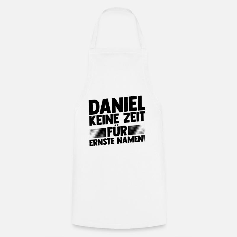 First name Daniel - Cooking Apron - white