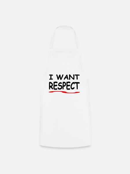 Respekt - Kochschürze - Weiß